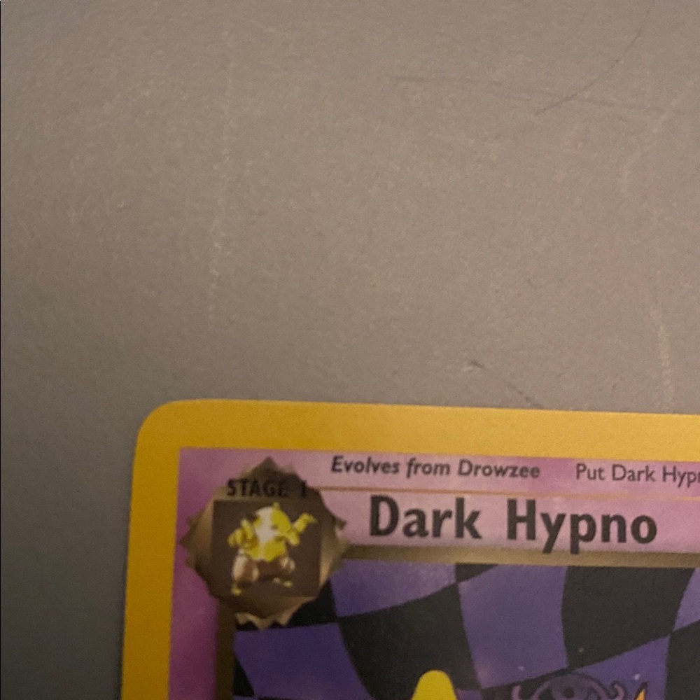 Pokemon Team Rocket #9 Dark Hypno  1st Edition - Picture 4 of 10